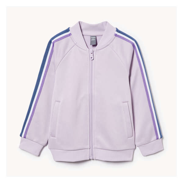Toddler Girls' Active Zip Track Jacket - Dusty Lavender