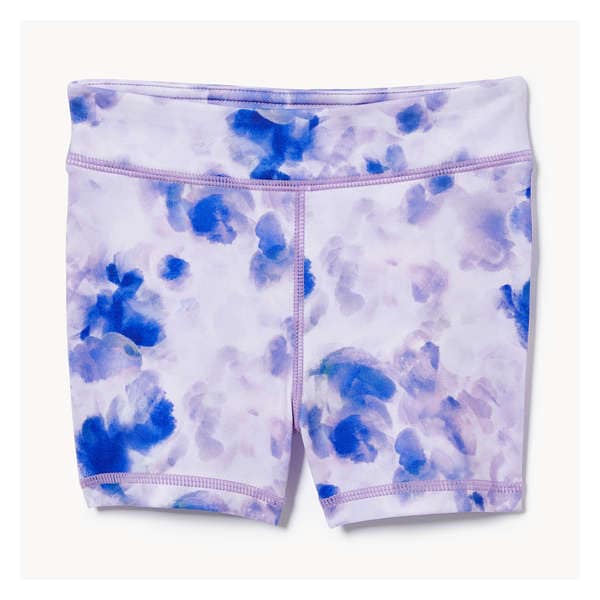 Toddler Girls' Active Printed Dance Short - Bright Purple