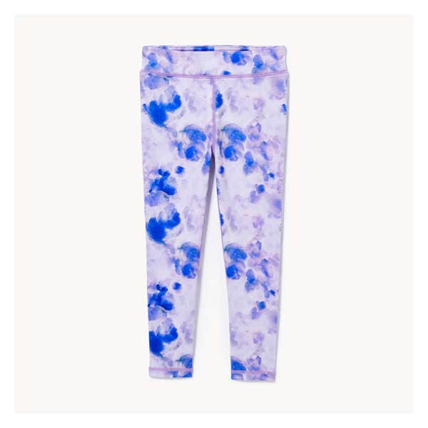 Toddler Girls' Active Printed Legging - Bright Purple