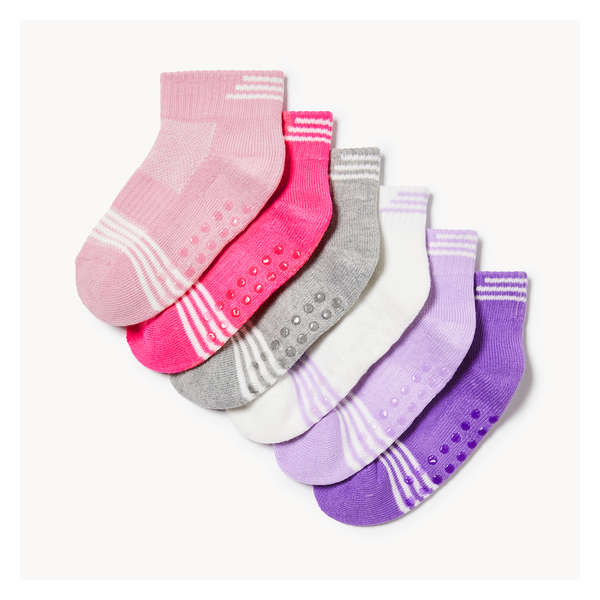 Toddler Girls' 6-Pack Anklets - Multi