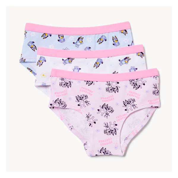 Toddler Girls' Bluey 3-Pack Boyshorts - Pink