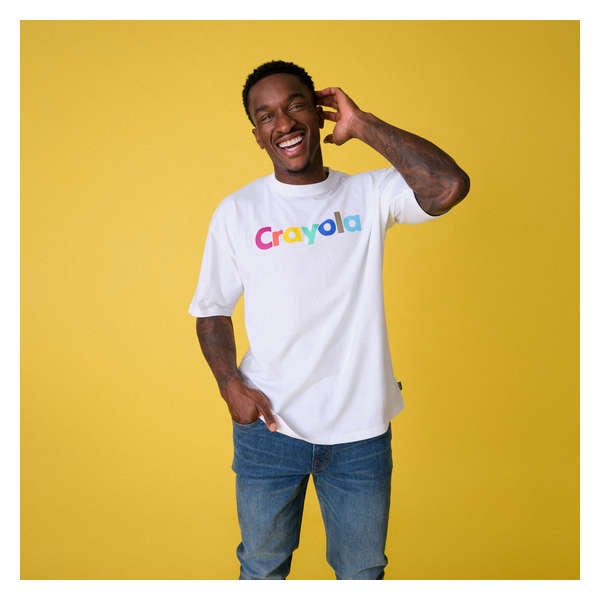 Adult Crayola T-shirt - Bright White