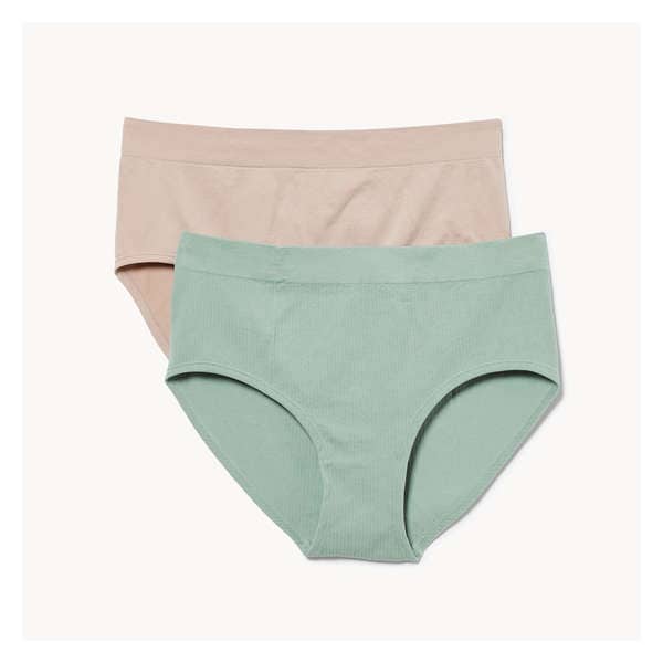 Ens. 2 culottes sans couture Femmes+ - Vert