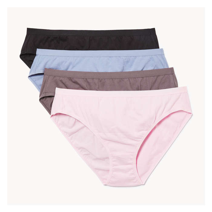 Women+ 4-Pack Organic Cotton High Cut Brief
