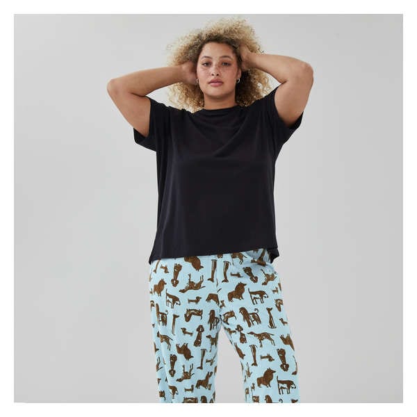 Women+ Cotton Sleep T-Shirt - Black