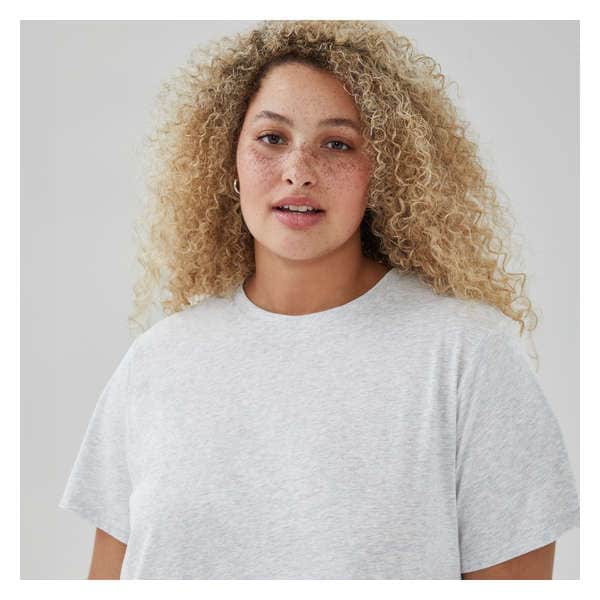 Women+ Cotton Sleep T-Shirt - Grey Mix