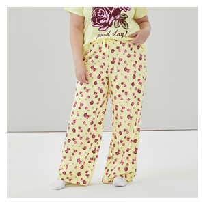 Women+ Cotton Sleep Pant - Light Yellow