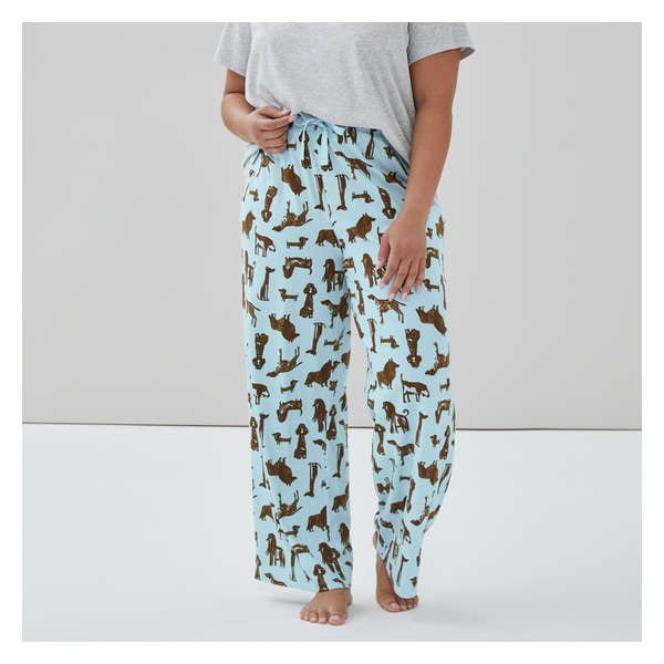 Women+ Cotton Sleep Pant - Pale Blue