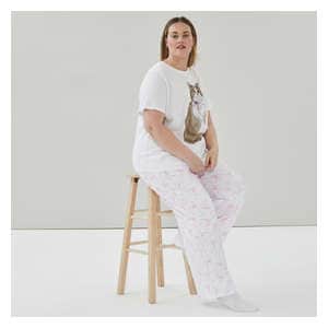 Women+ Cotton Sleep Pant - Pink