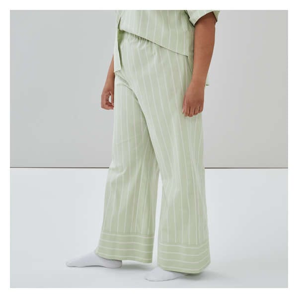 Pantalon de nuit à rayures Femmes+ - Vert Pâle