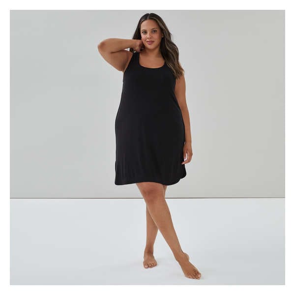 Robe camisole de nuit Femmes+ - Noir