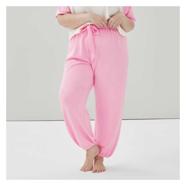 Women+ Fleece Lounge Jogger - Light Pink