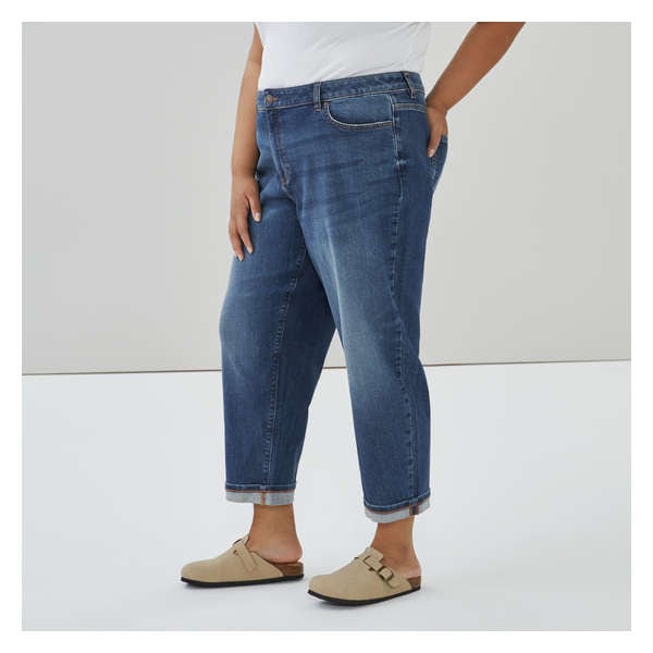 Women+ Dark Wash Relaxed Fit Jean - Dark Wash