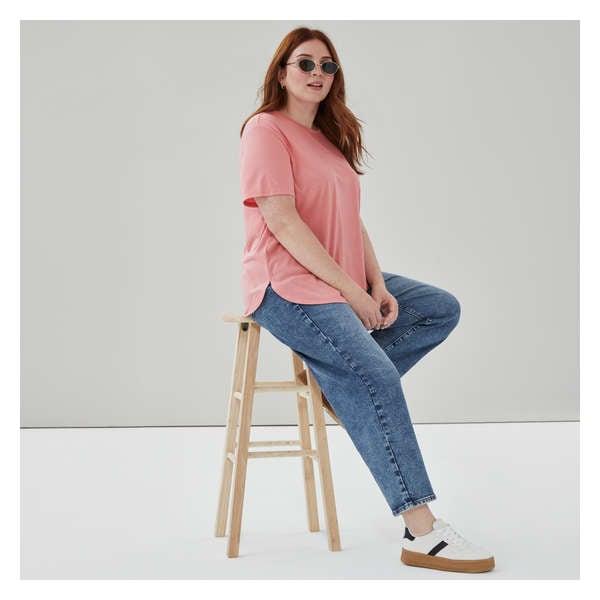 T-shirt décontracté Femmes+ - VIEUX ROSE