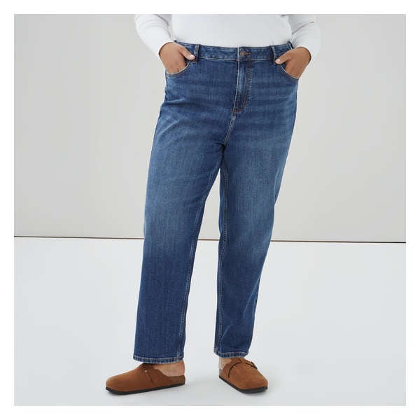 Women+ Dark Wash Slim Straight Jean - Dark Wash