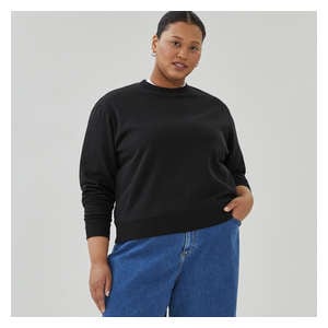 Women+ Crewneck Sweatshirt - JF Black