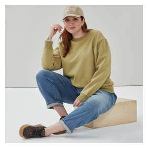 Women+ Crewneck Sweatshirt - Light Olive