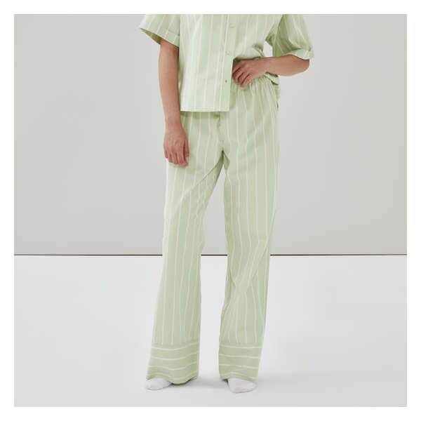 Stripe Sleep Pant - Light Green