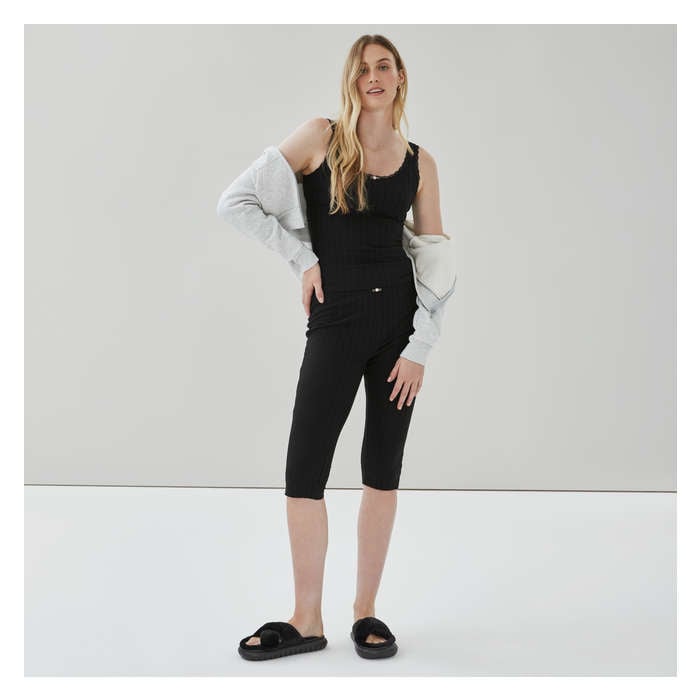 Women's Pointelle Cropped Sleep Pant