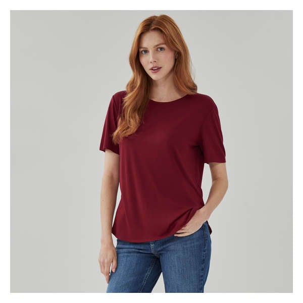 Relaxed T-Shirt - Dark Red
