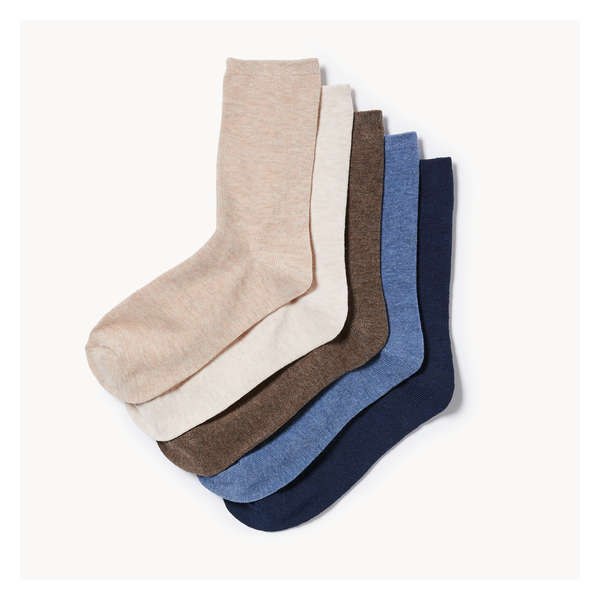 5-Pack Crew Socks - Oatmeal