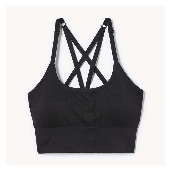 Medium Impact Sports Bra - Black