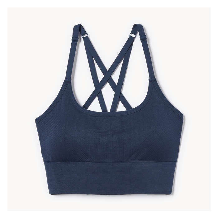 Women's Medium Impact Sports Bra - Navy