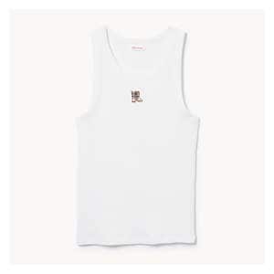 Graphic Rib Tank - Bright White