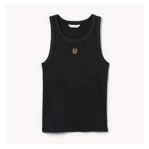 Graphic Rib Tank - JF Black