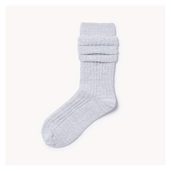 Chaussettes tube fripées épaisses - Gris