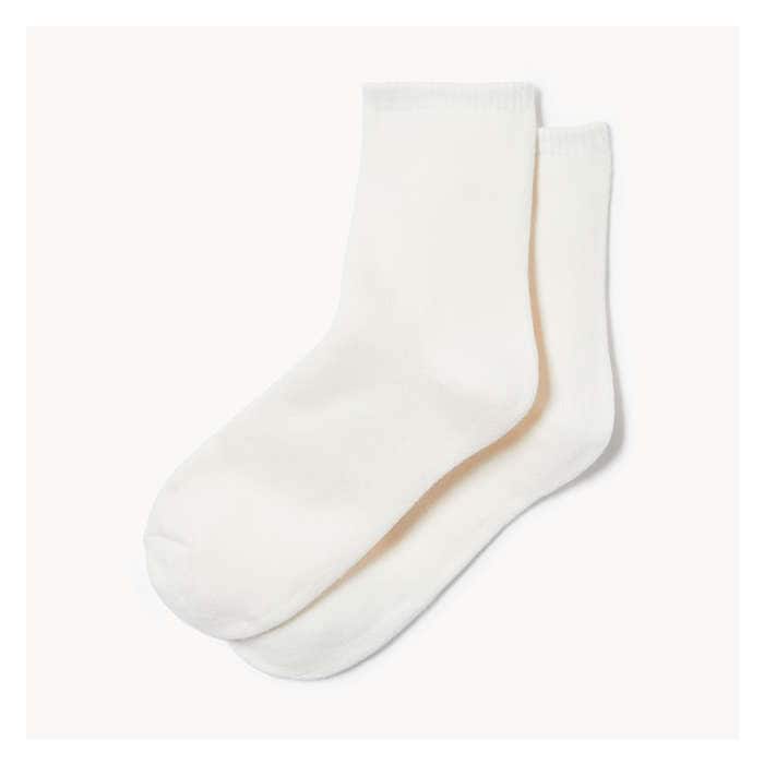 Women's 2-Pack Heavyweight Crew Socks - White