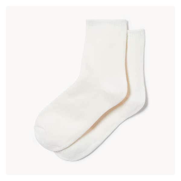 2-Pack Heavyweight Crew Socks - White