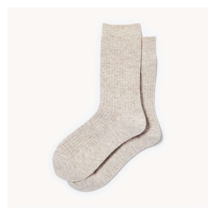 Women's 2-Pack Heavyweight Wool Crew Socks - Oatmeal