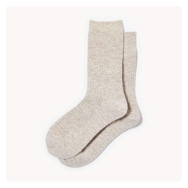 2-Pack Heavyweight Wool Crew Socks - Oatmeal