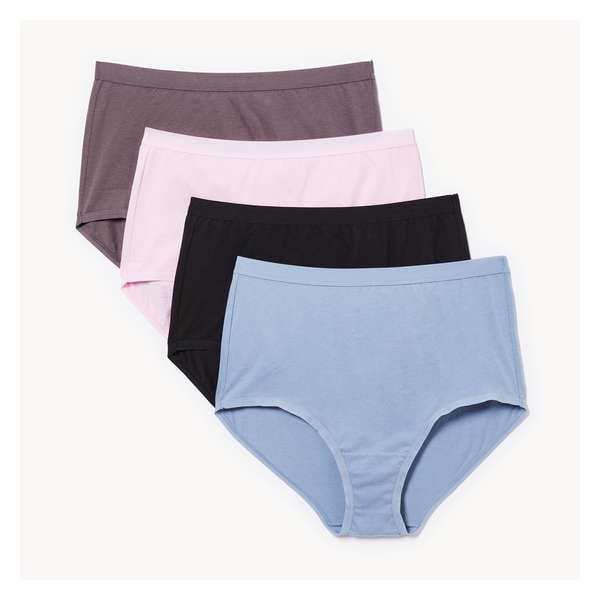 4-Pack Organic Cotton High Waist Brief - Multi