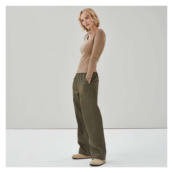 Long Sleeve Top - Light Brown
