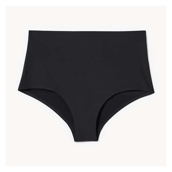 No Show High Waist Brief - Onyx
