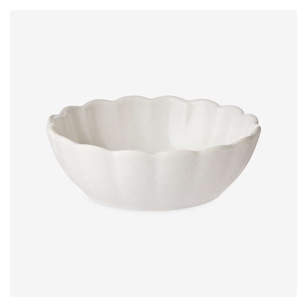 Scalloped Dip Bowl - Cream