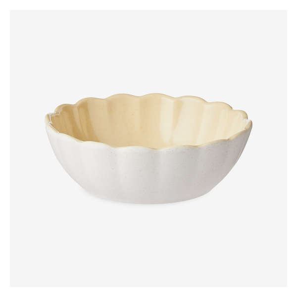 Scalloped Dip Bowl - Light Yellow