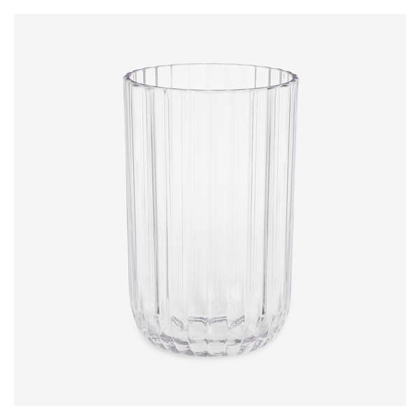 Fluted Tall Tumbler - Clear