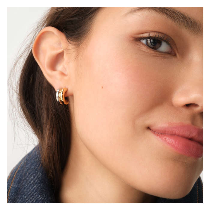 Women's Small Hoop Earrings - Gold
