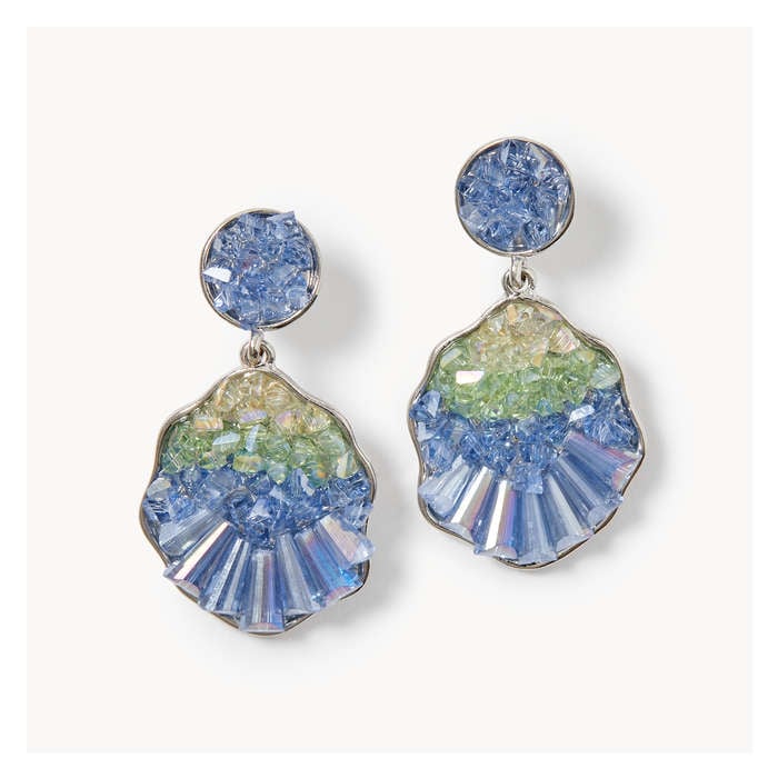Women's Crystal Cluster Drop Earrings