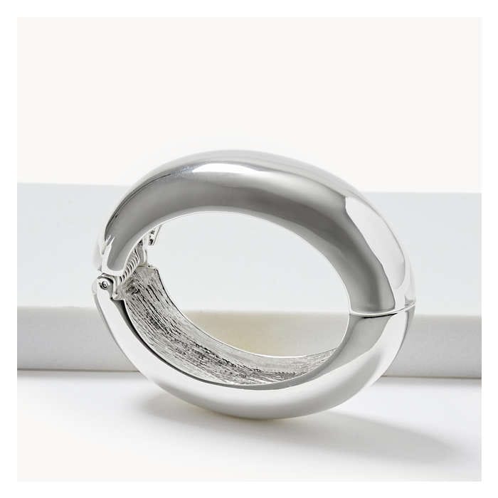 Women's Chunky Oval Bracelet - Silver