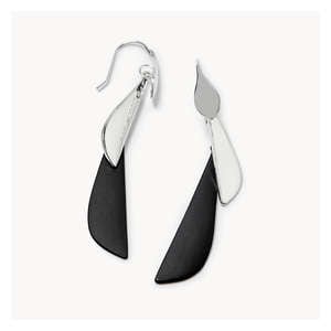 3-Layer Drop Earrings - Black