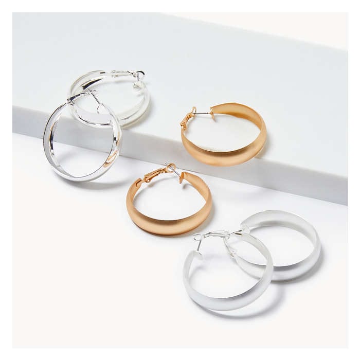 Women's 3-Pack Hoop Earrings