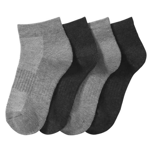 Kid Boys’ 4 Pack Sports Socks - Grey