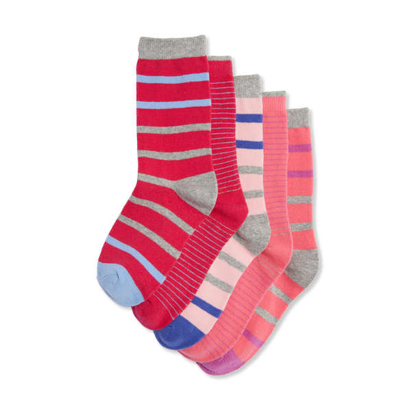 Kid Girls' 5 Pack Socks - Grey
