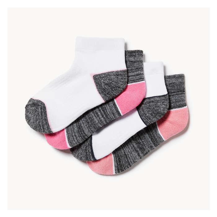 Kid Girls' 4-Pack Low-Cut Anklets