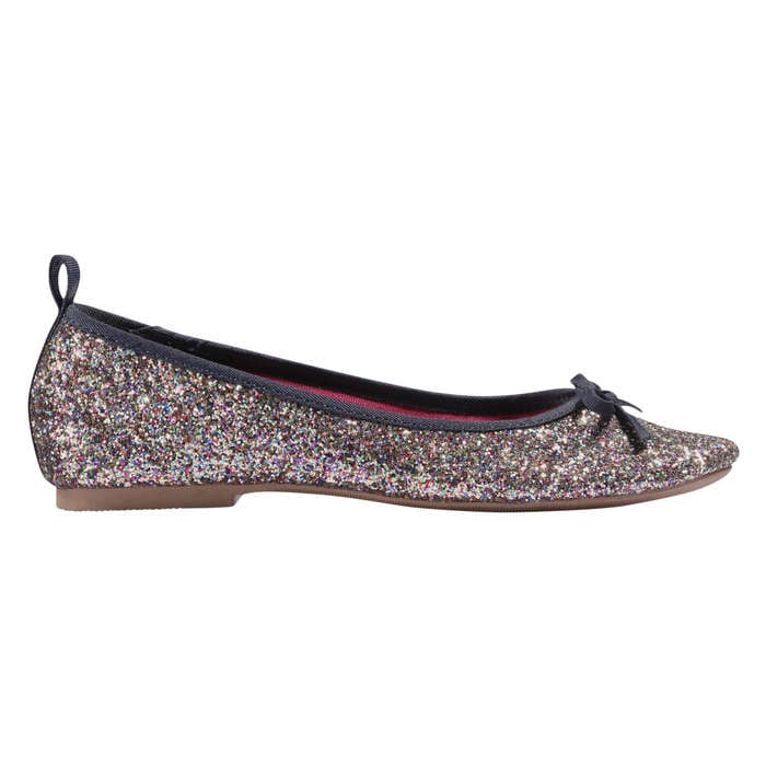 pink sparkle ballet flats