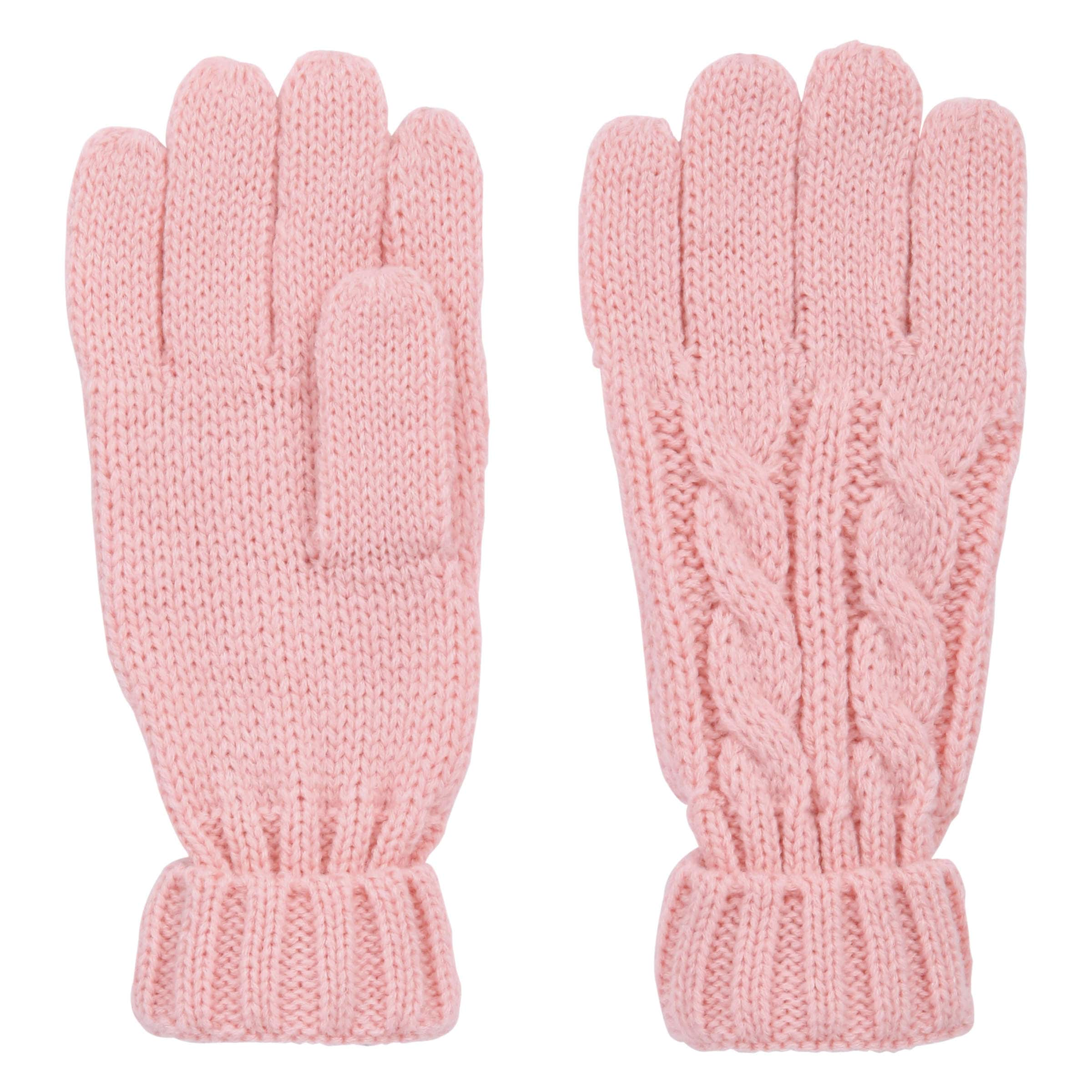 cable knit gloves